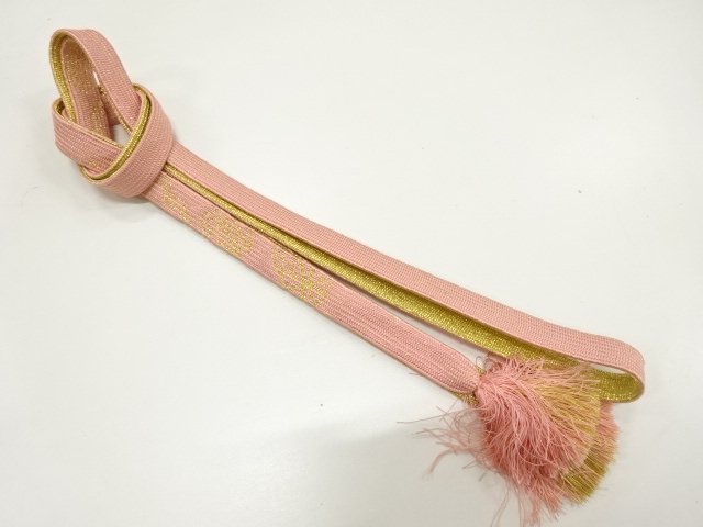 JAPANESE KIMONO / HANDTIED OBIJIME CORD 